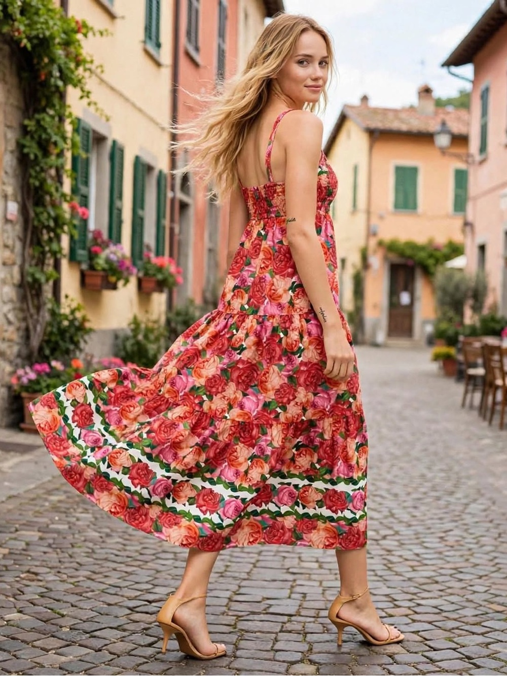 Sachin and Babi Rose floral Cotton Giorno Dress size Small NWT